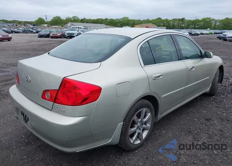 2006 Infiniti G35X from USA, damaged, VIN JNKCV51F96M610820